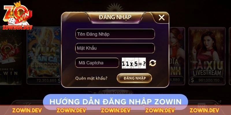 Rút Tiền ZOWIN - Từng Bước Đem Tiền Về Siêu Dễ Cho Tay Chơi 2 Bước đầu là đăng nhập vào nick giải trí của anh em